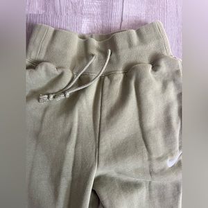 Green Nike Wide leg Sweat pants